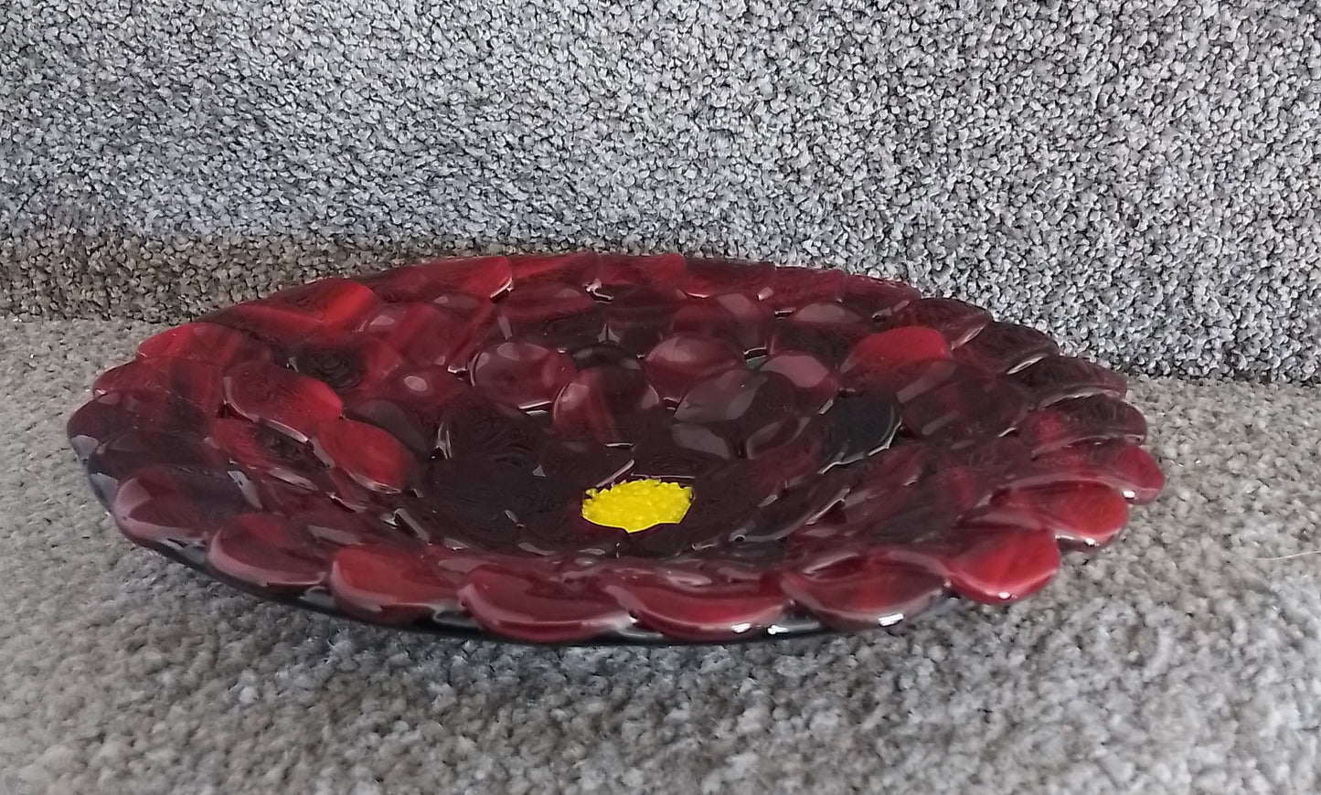 Dark Red Camilla Art Glass Bowl