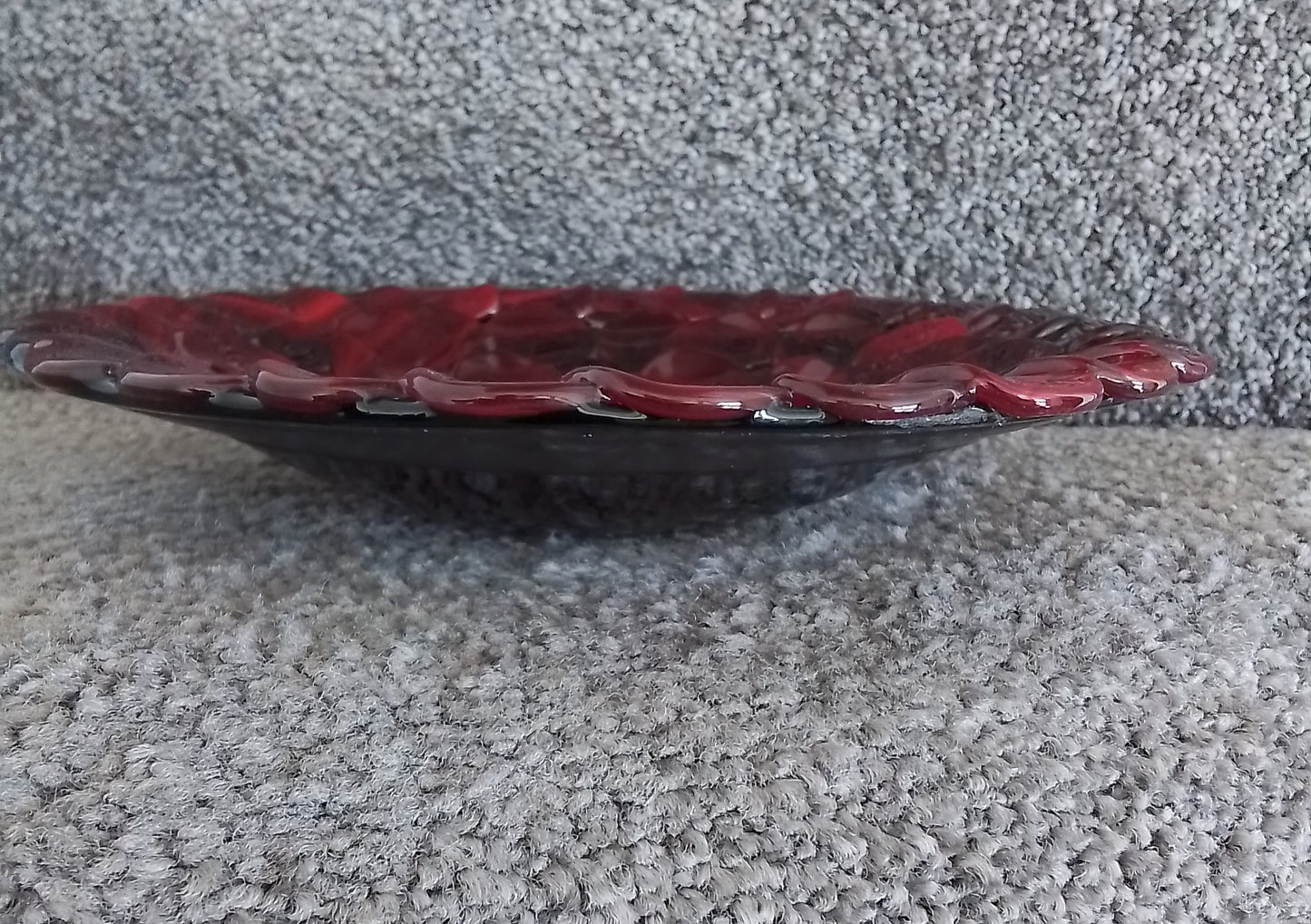 Dark Red Camilla Art Glass Bowl