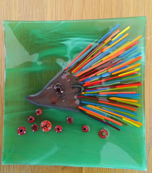 Hedgehog and Flowers Dish