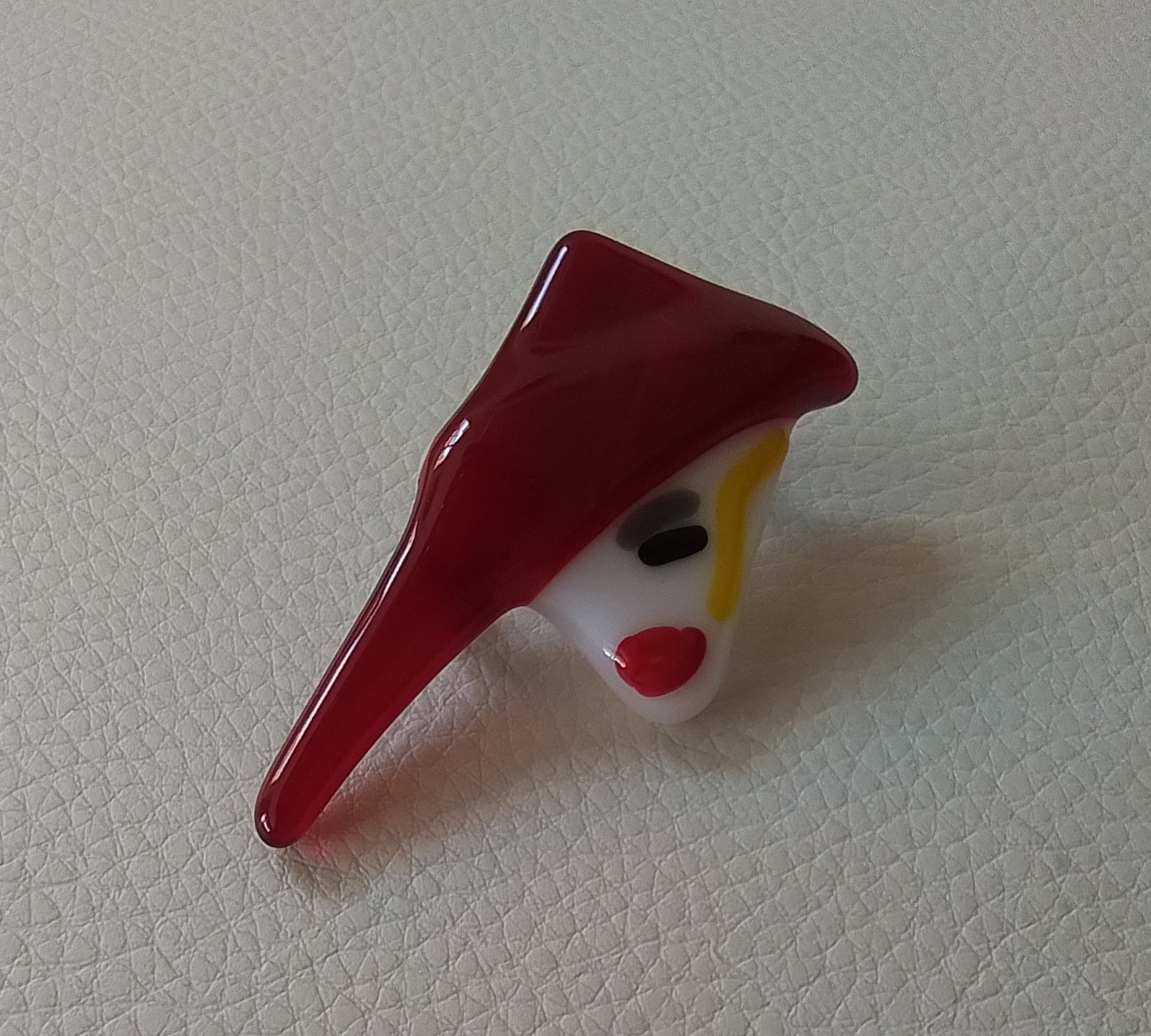 Ladies in Hats Brooch. Red Hat