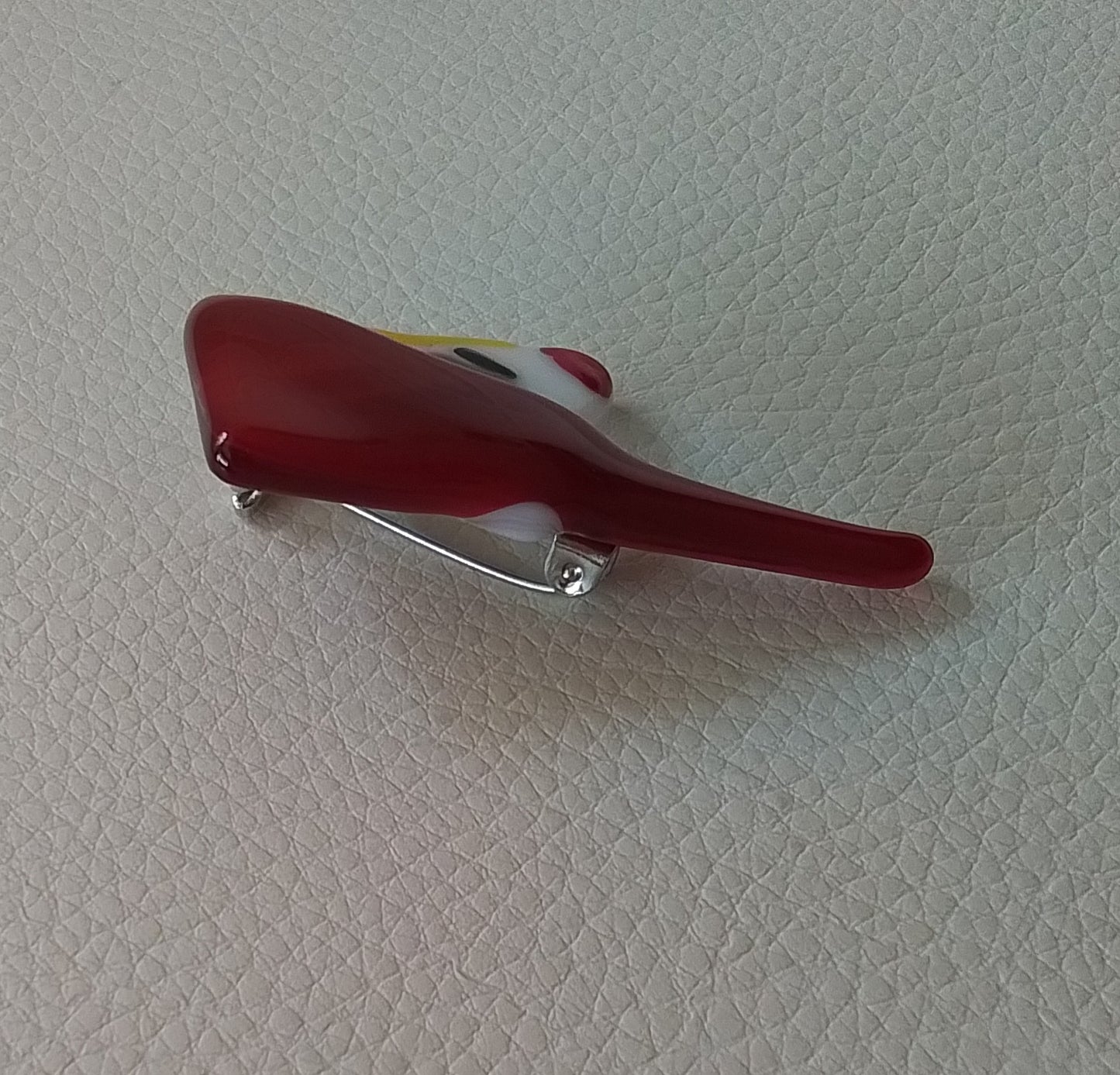 Ladies in Hats Brooch. Red Hat