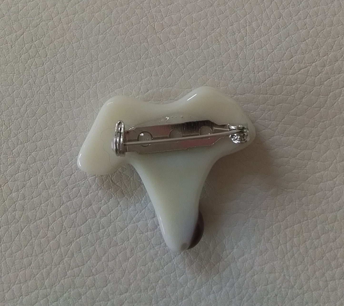 White Spotty Dog Brooch