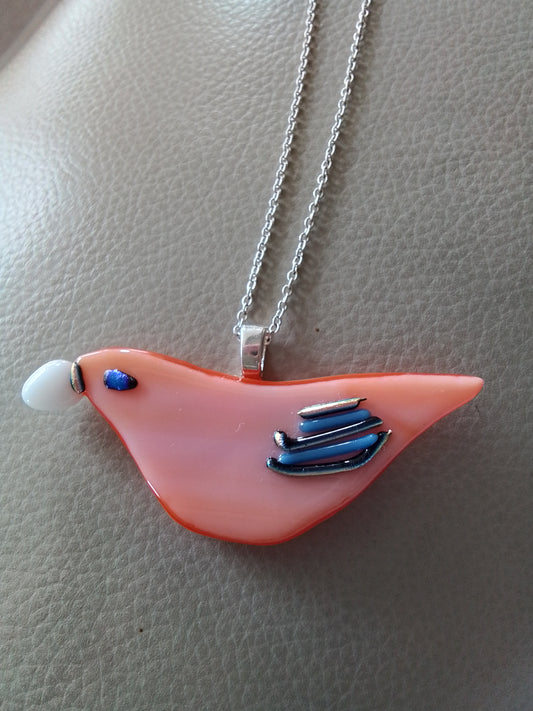 Glass Bird Pendant