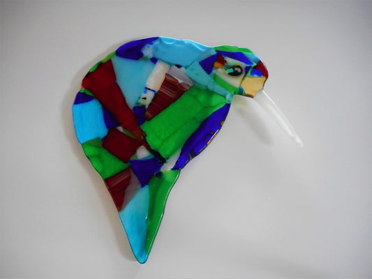 Glass Kiwi Garden Art