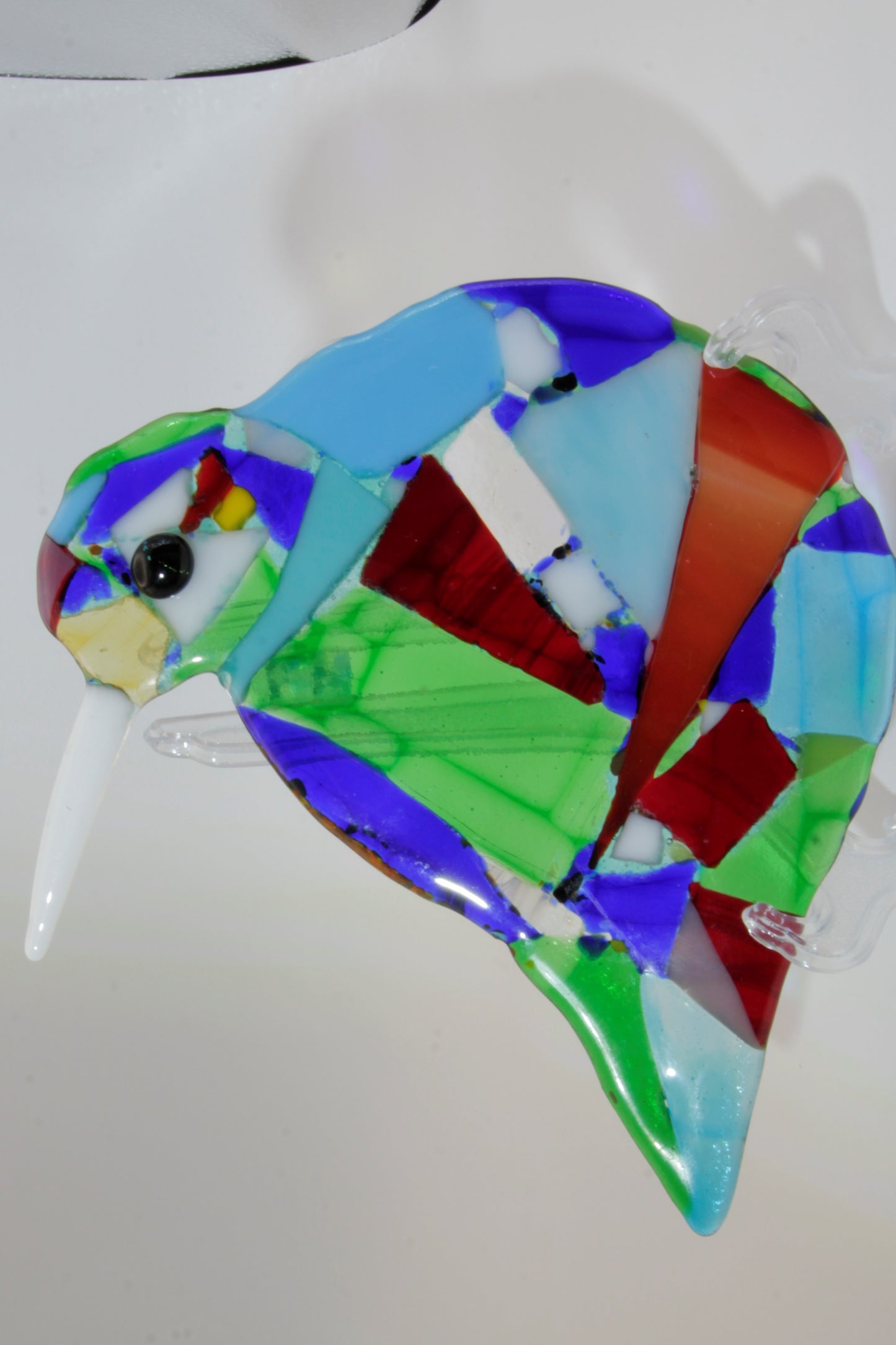 Glass Kiwi Garden Art