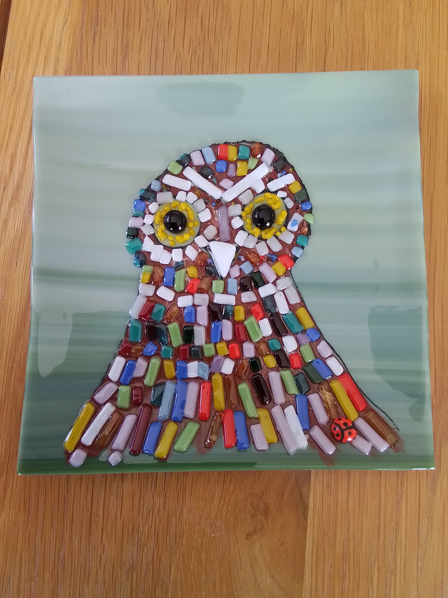 Multicolored Owl Dish