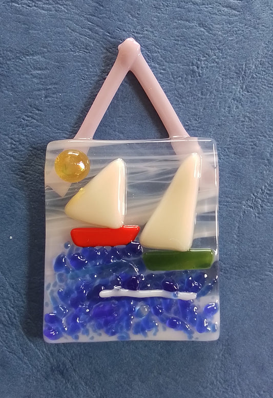 Christmas Tree Decoration Fused Glass
