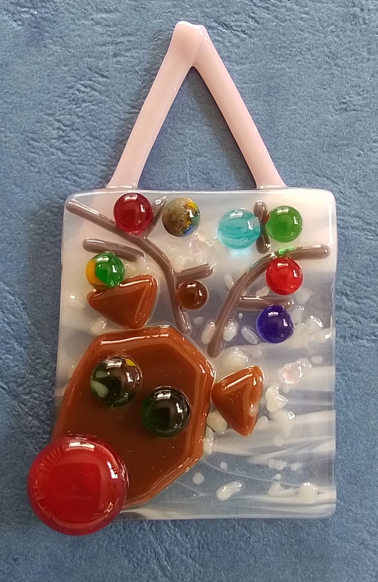 Christmas Tree Ornament.  Naughty Rudolph