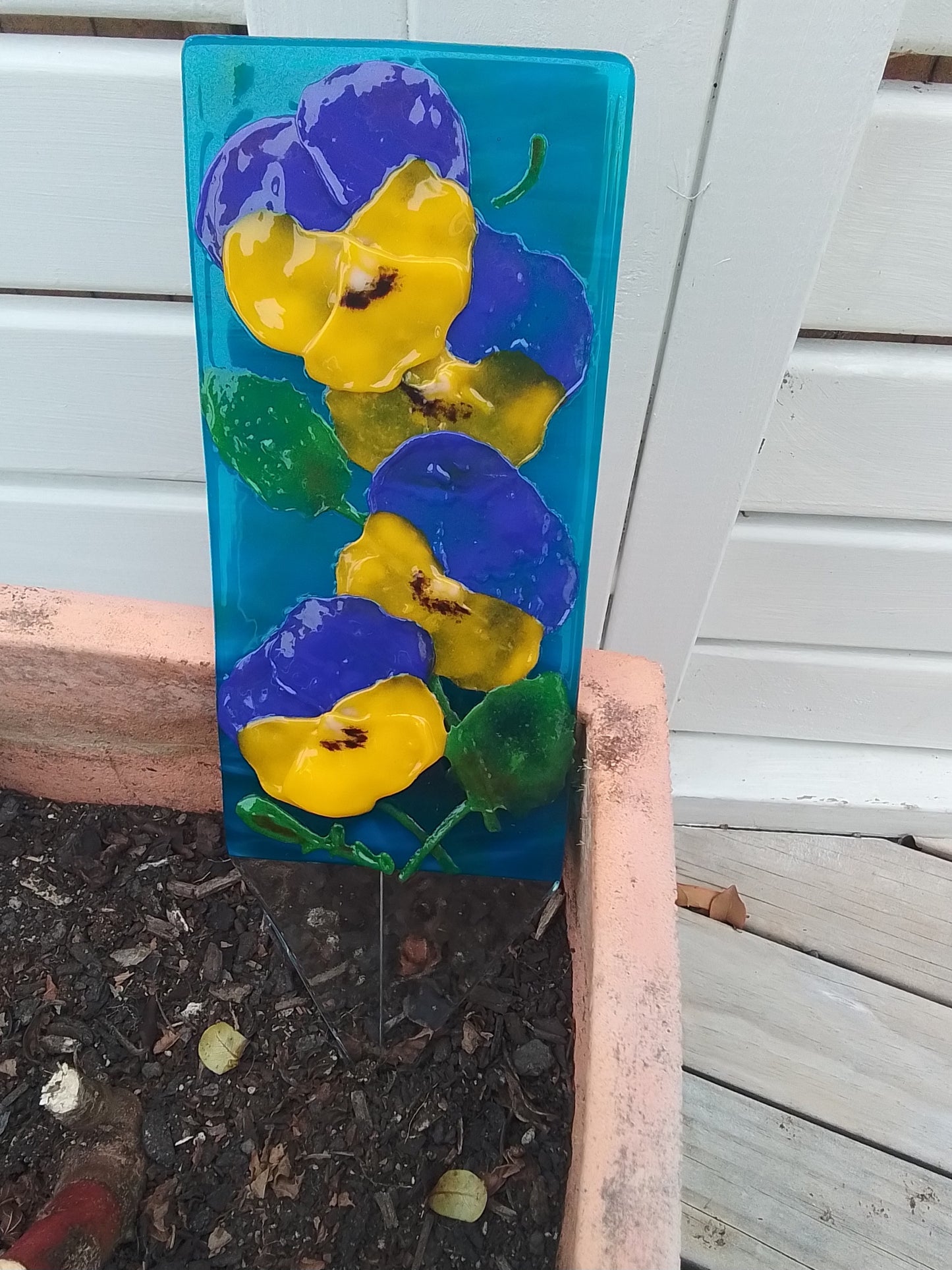 Pansy Garden Stake
