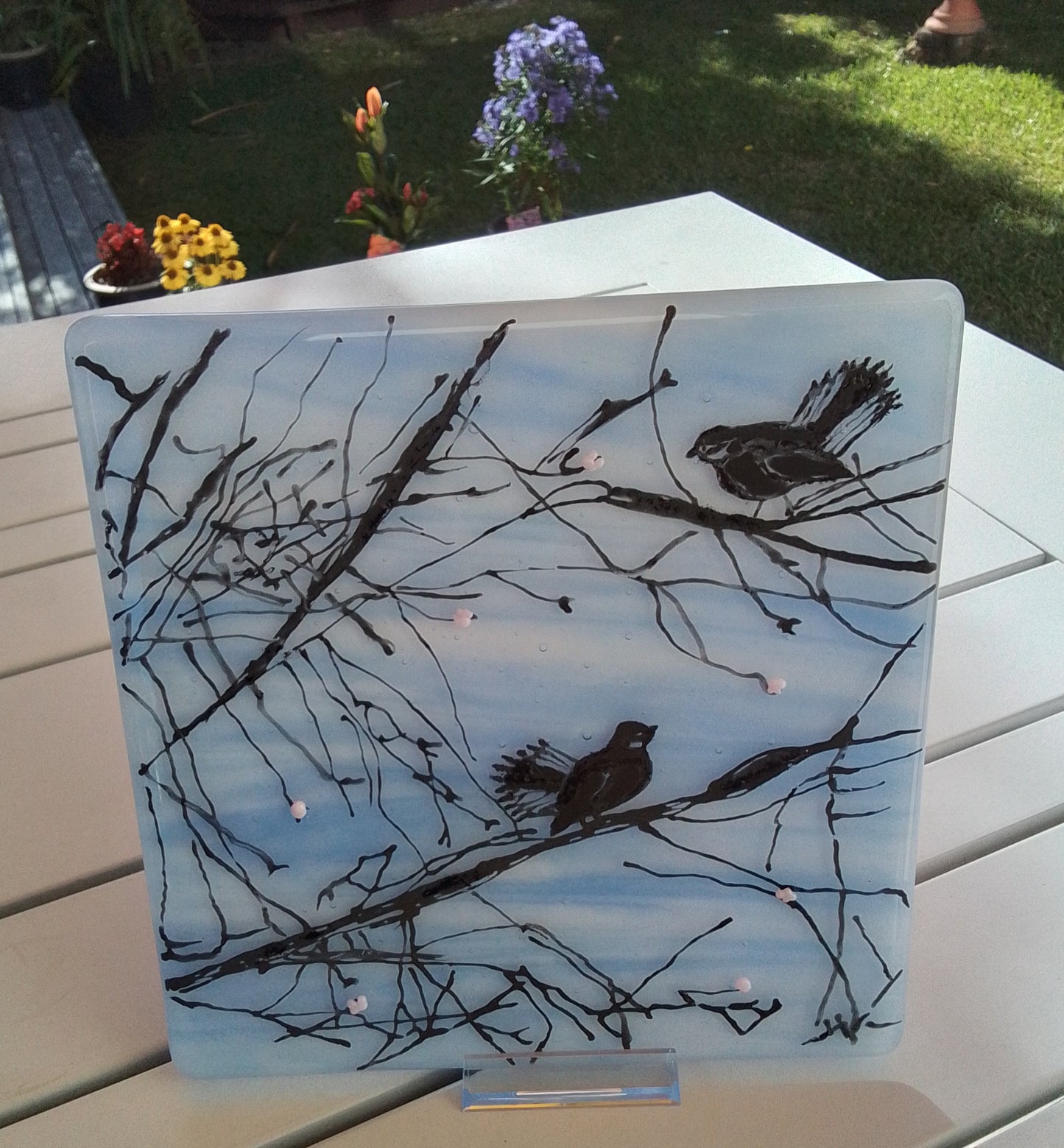Early Spring. Fused Glass