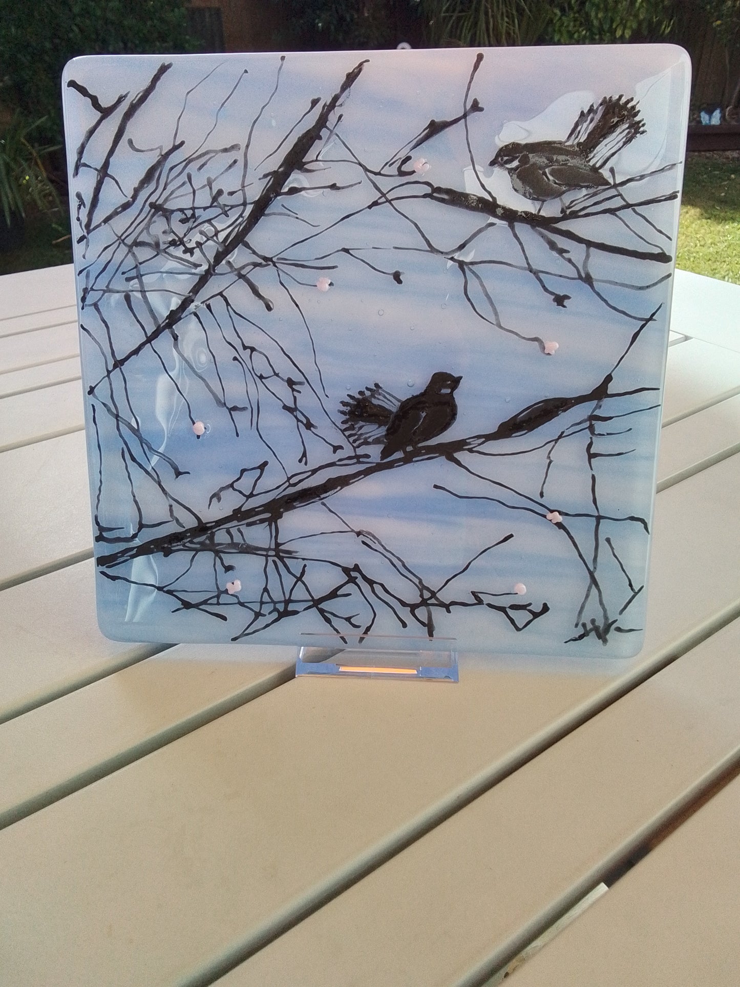 Early Spring. Fused Glass