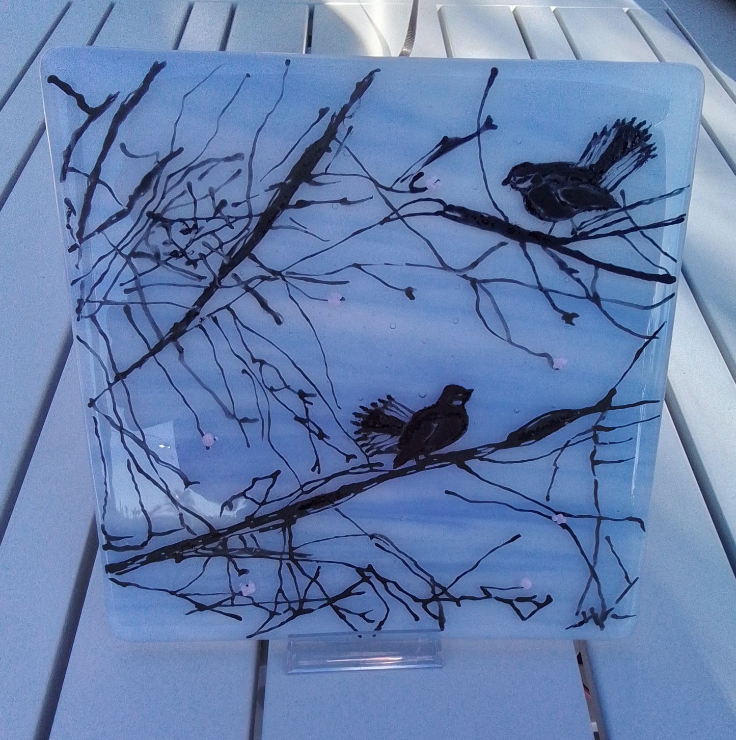 Early Spring. Fused Glass