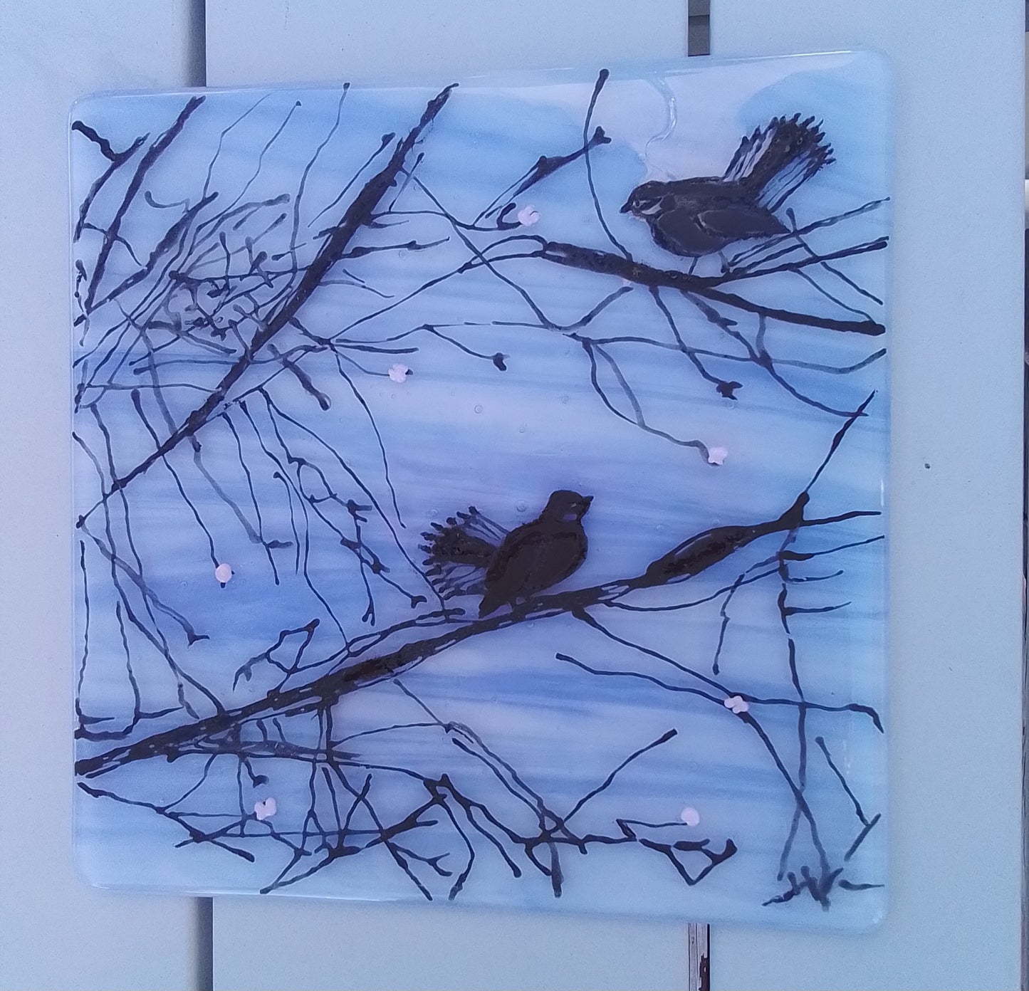 Early Spring. Fused Glass