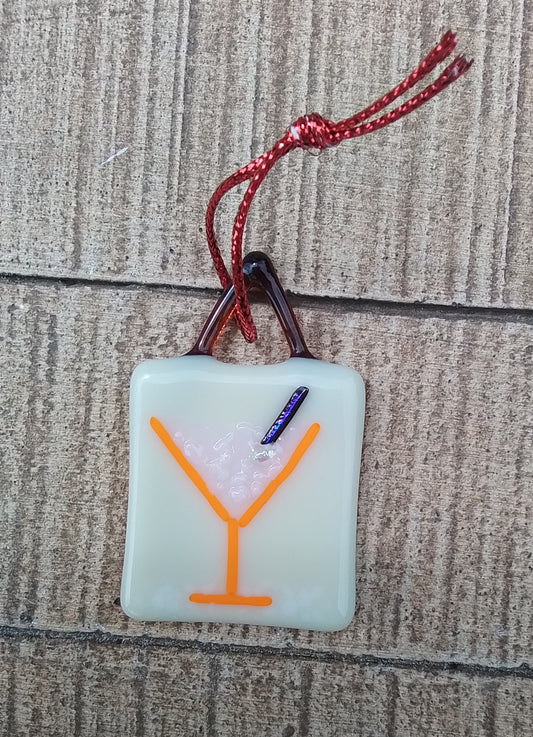 Cocktail Christmas Tree Ornament